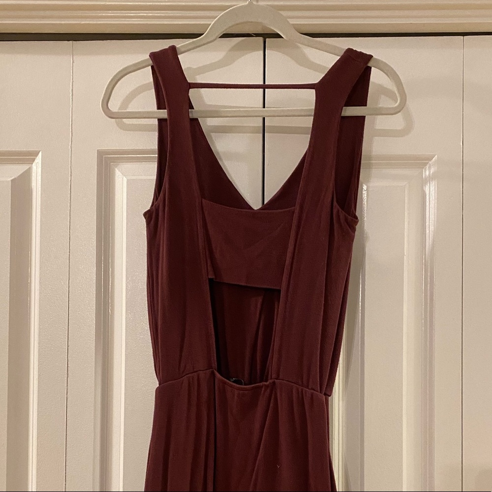 Bodycon Maroon Mini Dress - Picture 5 of 7